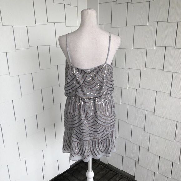 Endless Rose Optical Pattern Sequin Cami Dress M - Picture 4 of 5
